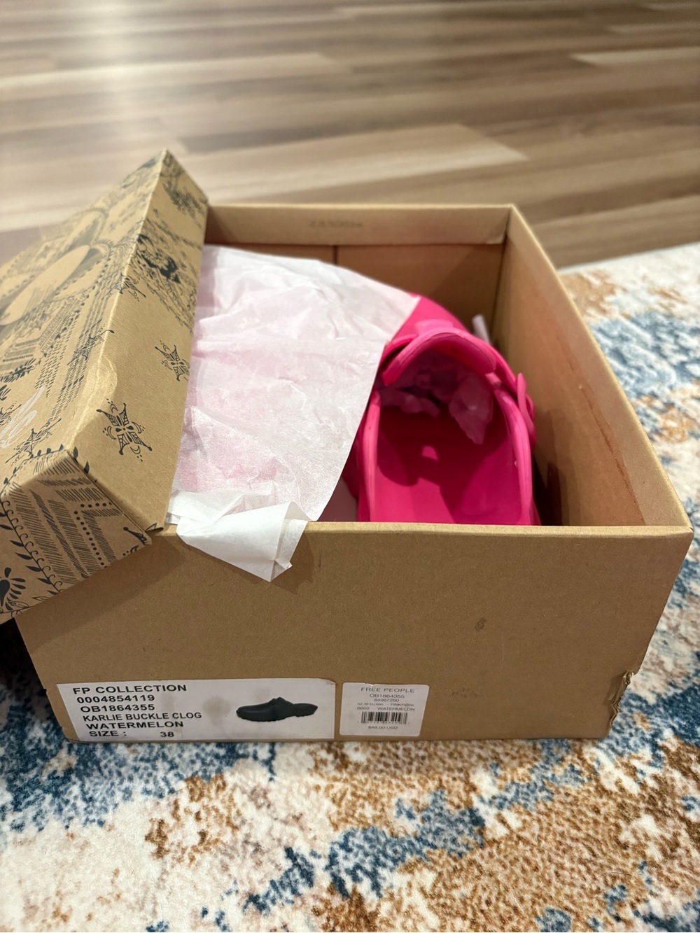 Free People Pink Karlie Buckle Clog
